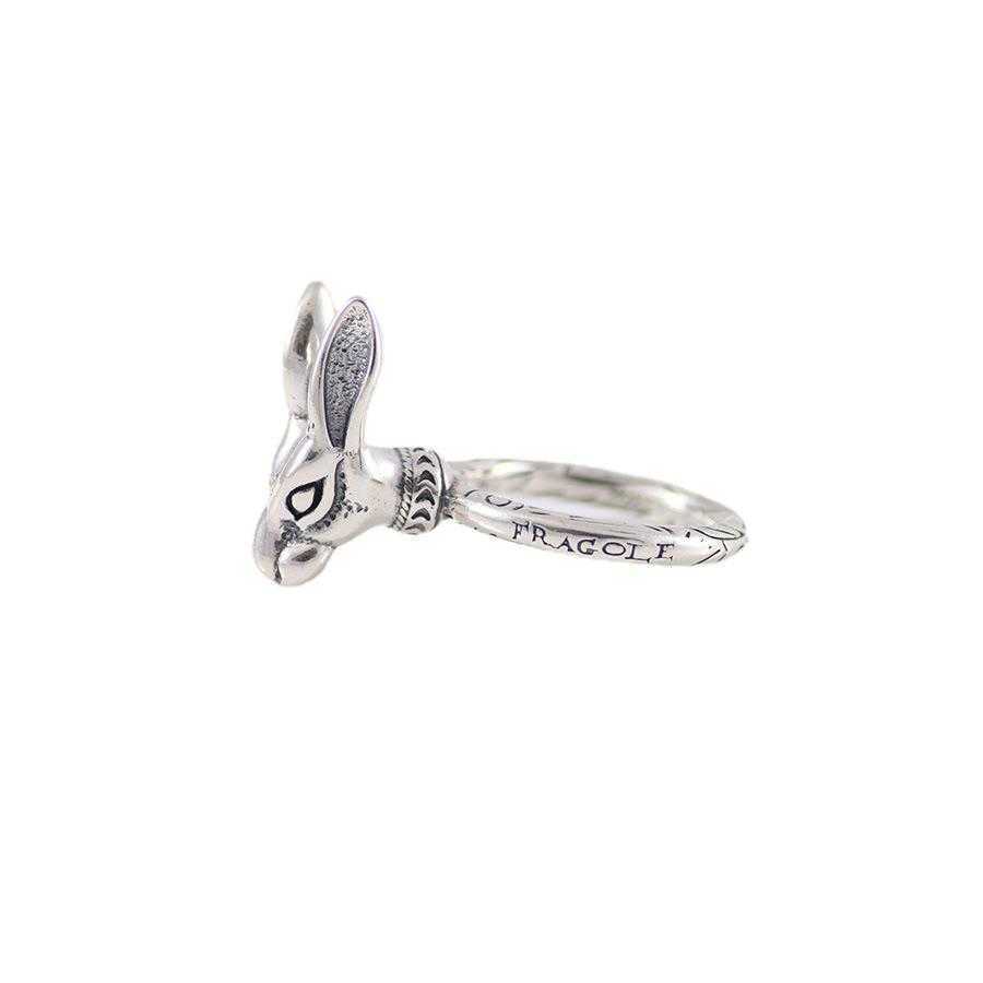 95% OFF 2023 Nouveau luxe haute qualité bijoux de mode pour tête de lapin hommes et femmes argent pour les amoureux vent paire bague personnalité tendance