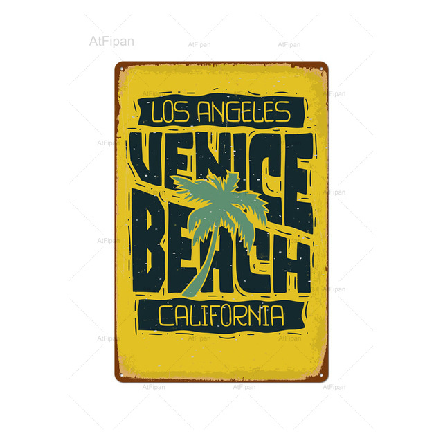 Summer Beach Surf Series серия железа рисовать пластины металлическая тарелка.