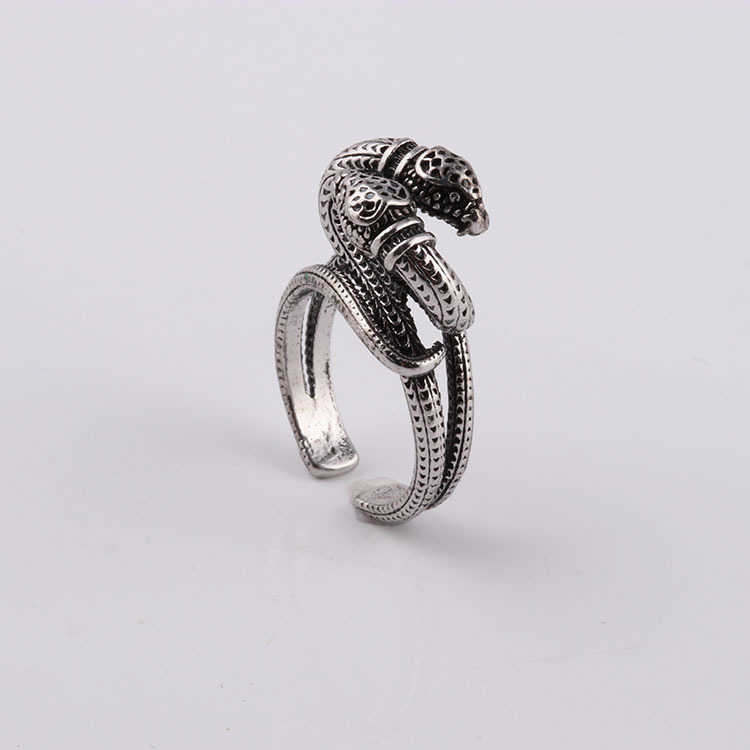 20% OFF 2023 New Luxury High Quality Fashion Jewelry for new double snake head winding is an old . Men and women have the same pair of ring Meng Yu jewelry