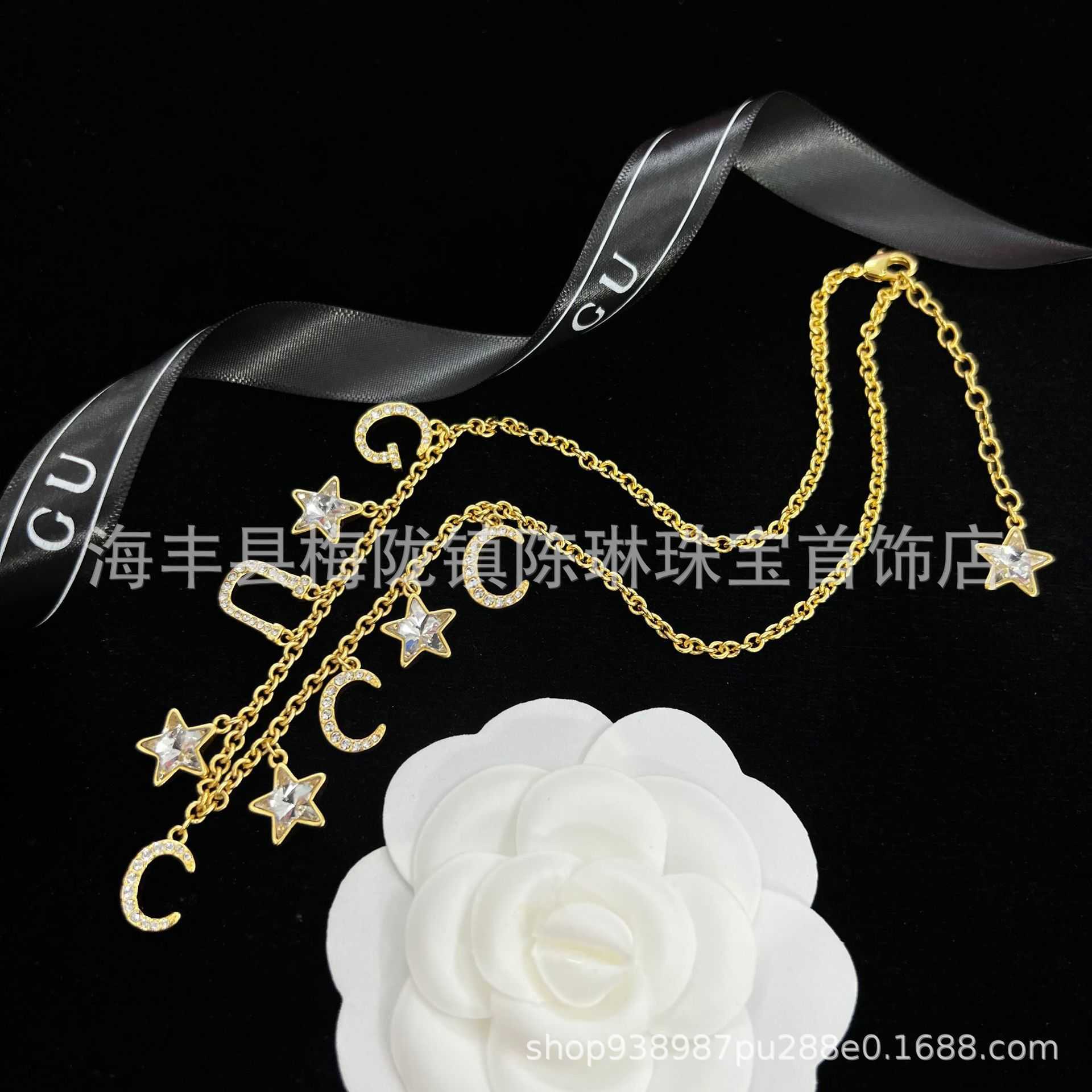 60% OFF 2023 New Luxury High Quality Fashion Jewelry for family new suit double necklace earrings