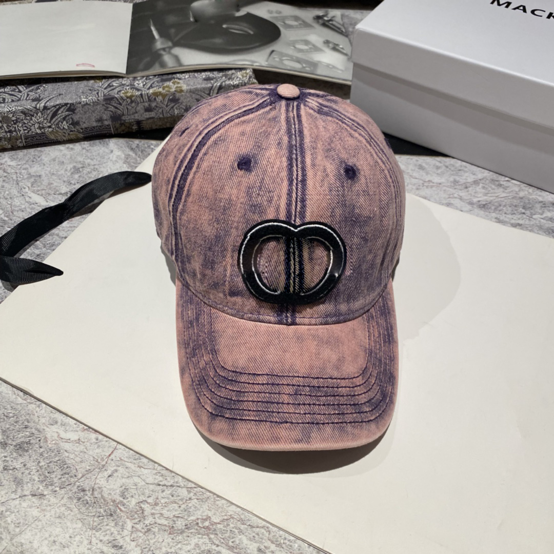 23ss Denim materiał letnia designerska czapka z daszkiem para wakacyjna podróż wełna koło haft casquette