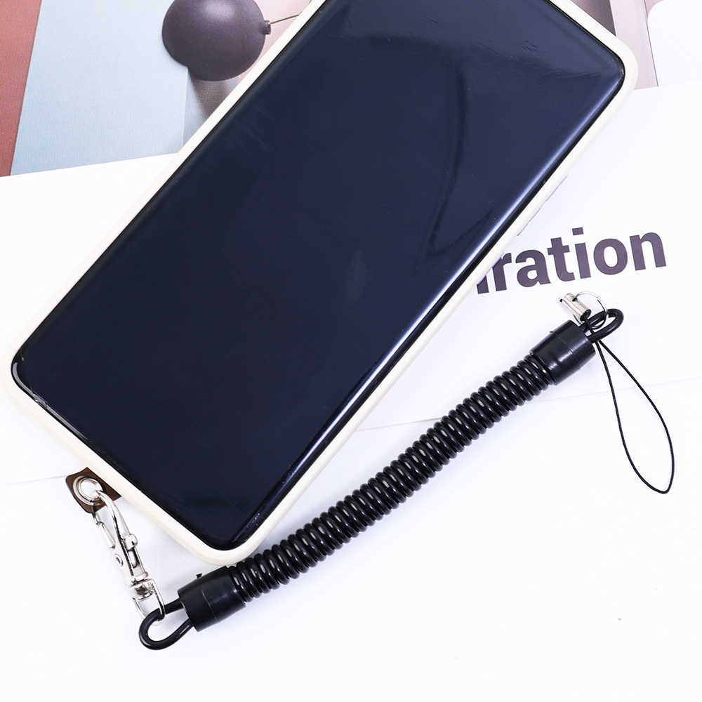 Sangles de téléphone portable Charms Mobile Anti-vol Lanyard Card Set Universal Spring Sling Rope Anti Lost Extensible Réglable Sangle De Cou Titulaire