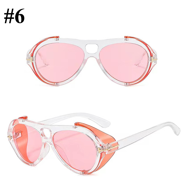 Occhiali da sole firmati da donna Occhiali da sole Fashion Oversize Shades Anni '90 Retro Occhiali da sole pilota gialli neri Lady UV400 Beach Eyewear