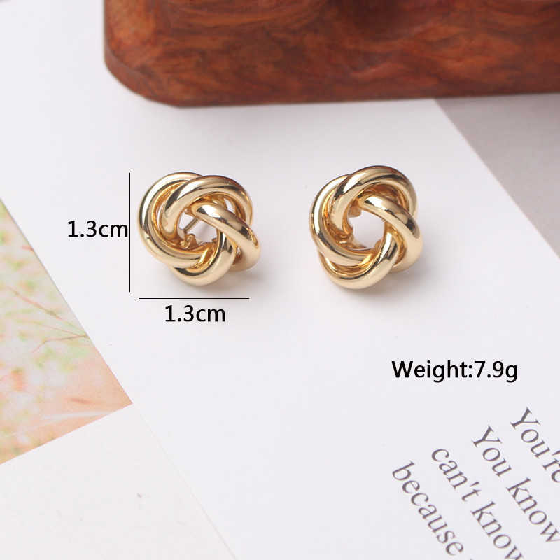 Charme minuscules boucles d'oreilles en métal pour femmes couleur or boucles d'oreilles rondes petites boucles d'oreilles inhabituelles boucles d'oreilles bijoux de mode G230307