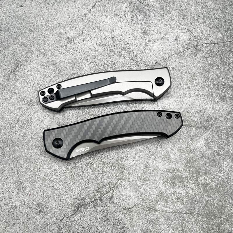 ZT0450CF Klappmesser G10 Kohlefaser D2 Klinge EDC-Werkzeug Schnell öffnen Outdoor Camping Jagd Militärische taktische Ausrüstung Überleben Kampf Verteidigung Taschen-EDC-Messer