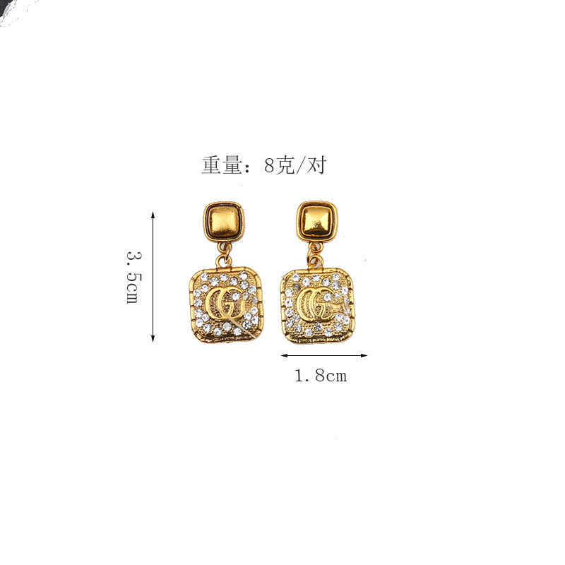 60% OFF 2023 New Luxury High Quality Fashion Jewelry for Bronze silver needle new earrings Korean Earrings femininity