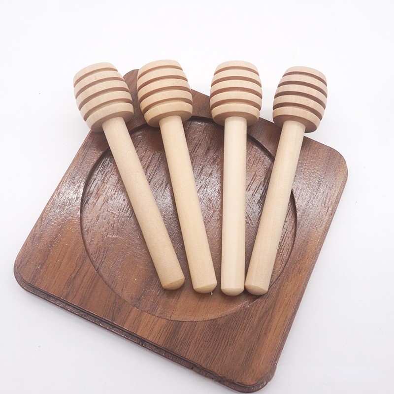 8CM/10CM/15CM Kitchen solid wood honey stick coffee milk tea jam red wine stirring stick wooden honey stick