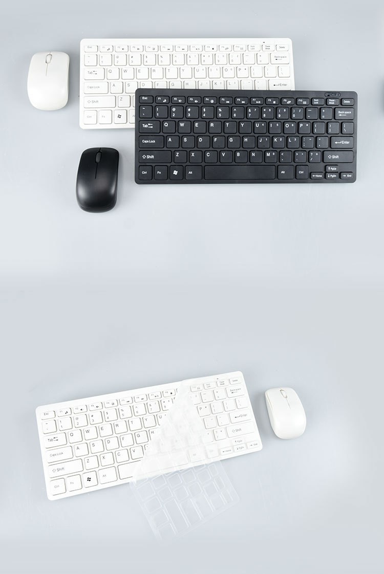 2.4G draadloos toetsenbord en muis set Desktop Computer Office Portable External Toetsenbord en Mouse