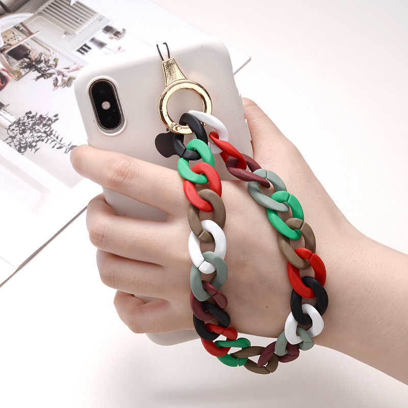 Cell Phone Straps Charms Fashion Mobile Chain Women Girl Telephone Short Lanyard Cellphone Hanging Rope Jewelry Necklace Accessorie