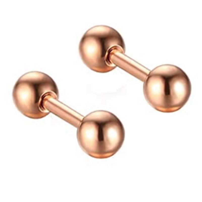 Charm Cerrahi Çelik Küçük Saplama Küpe Küpe Vidaları Barbell Saplama Sarmallı Piercing Kıkırdak Küpe Tragus Saplama Dudak Takı G230307