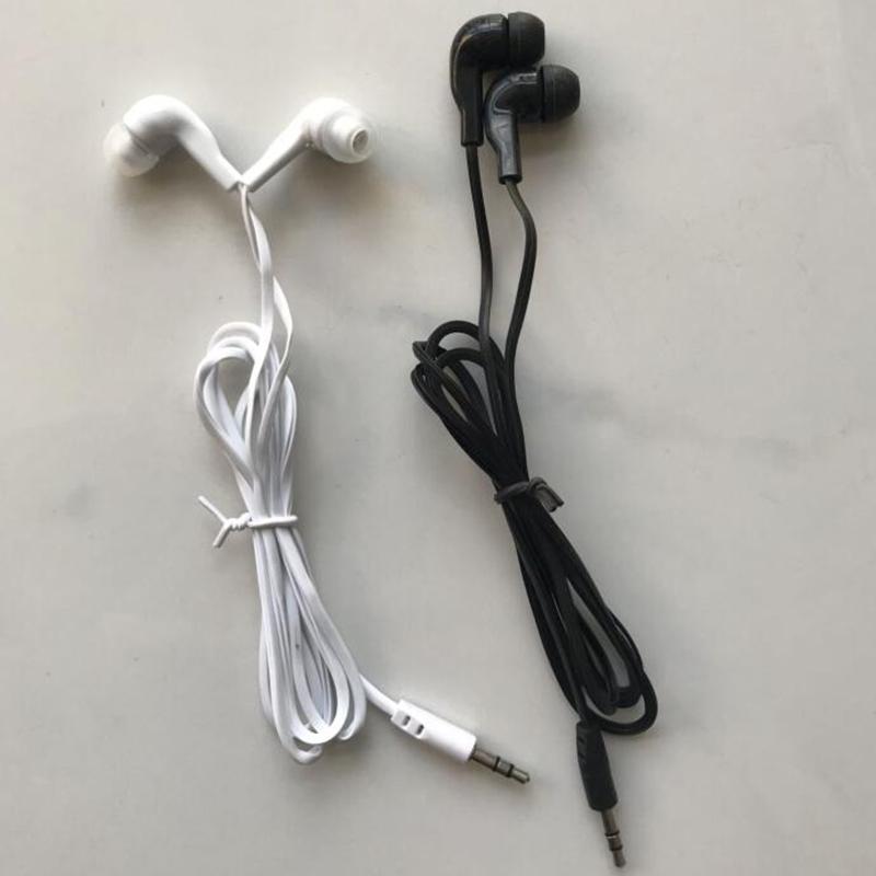 Bulk 3,5 mm mobiltelefon Earphones hörlurar Hörlurar Färgglada Noodle Flat Wire Earphone -hörlurar för skolklassrum, bibliotek, sjukhus, teatermuseum