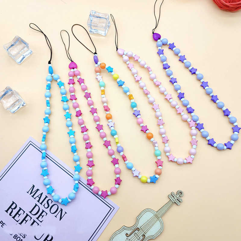 Cell Phone Straps Charms Simple Clay Chain Lanyard Fashion Jewelry Accessories for Women Cellphone Rope Love Fruit Charm Case Strap