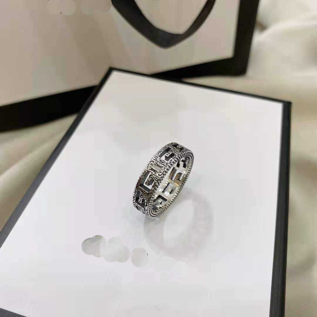 Bague en argent thaïlandais ajouré, bijoux de luxe de haute qualité, à la mode, pour double amoureux, léger, vent froid, 70% de réduction, 2023