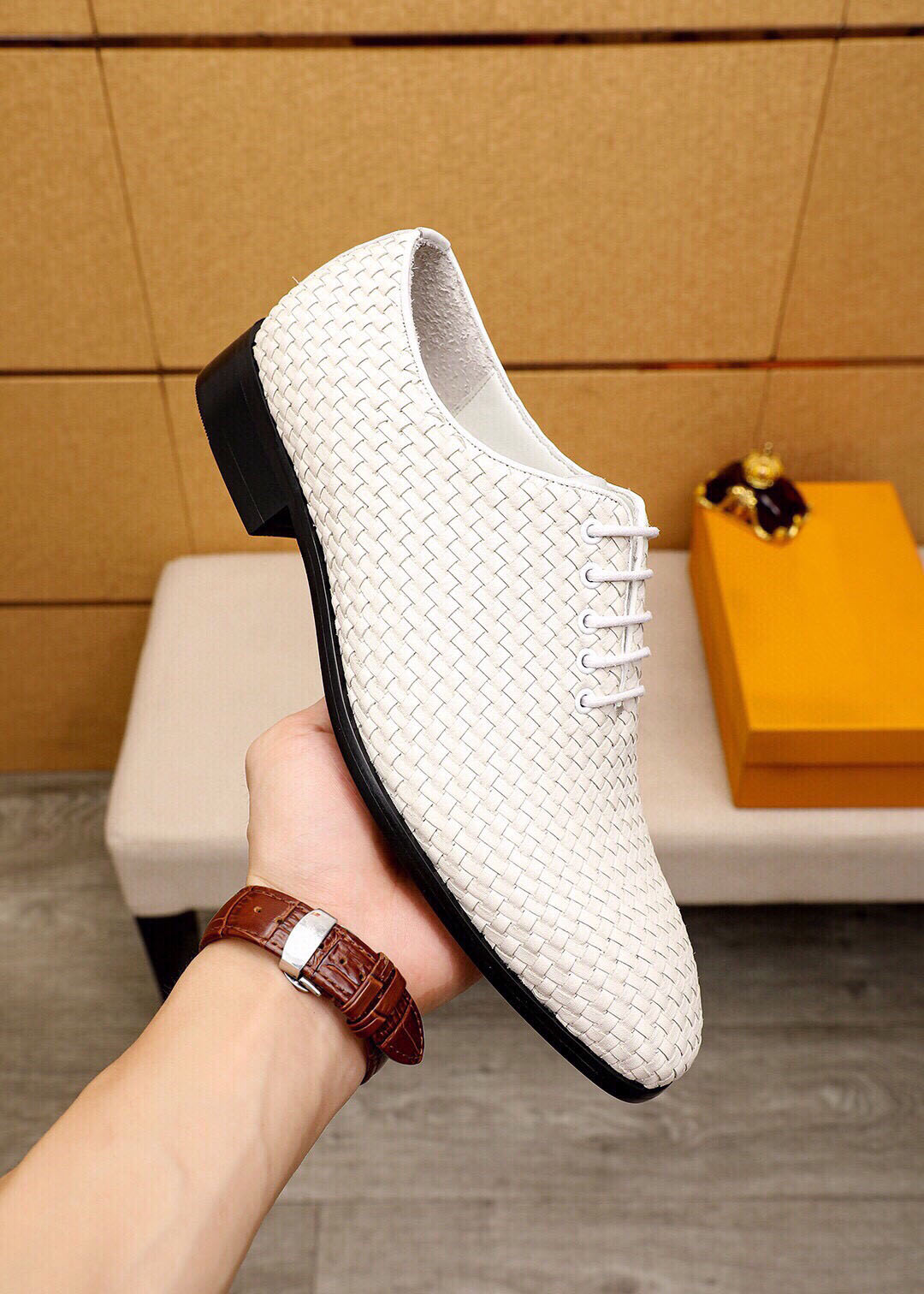 2023 Mens Designer Trade Shoes Fashion Fashion Ceedhine Business Office Work Formal Oxfords Brand Party Wedding Flats размер 38-45