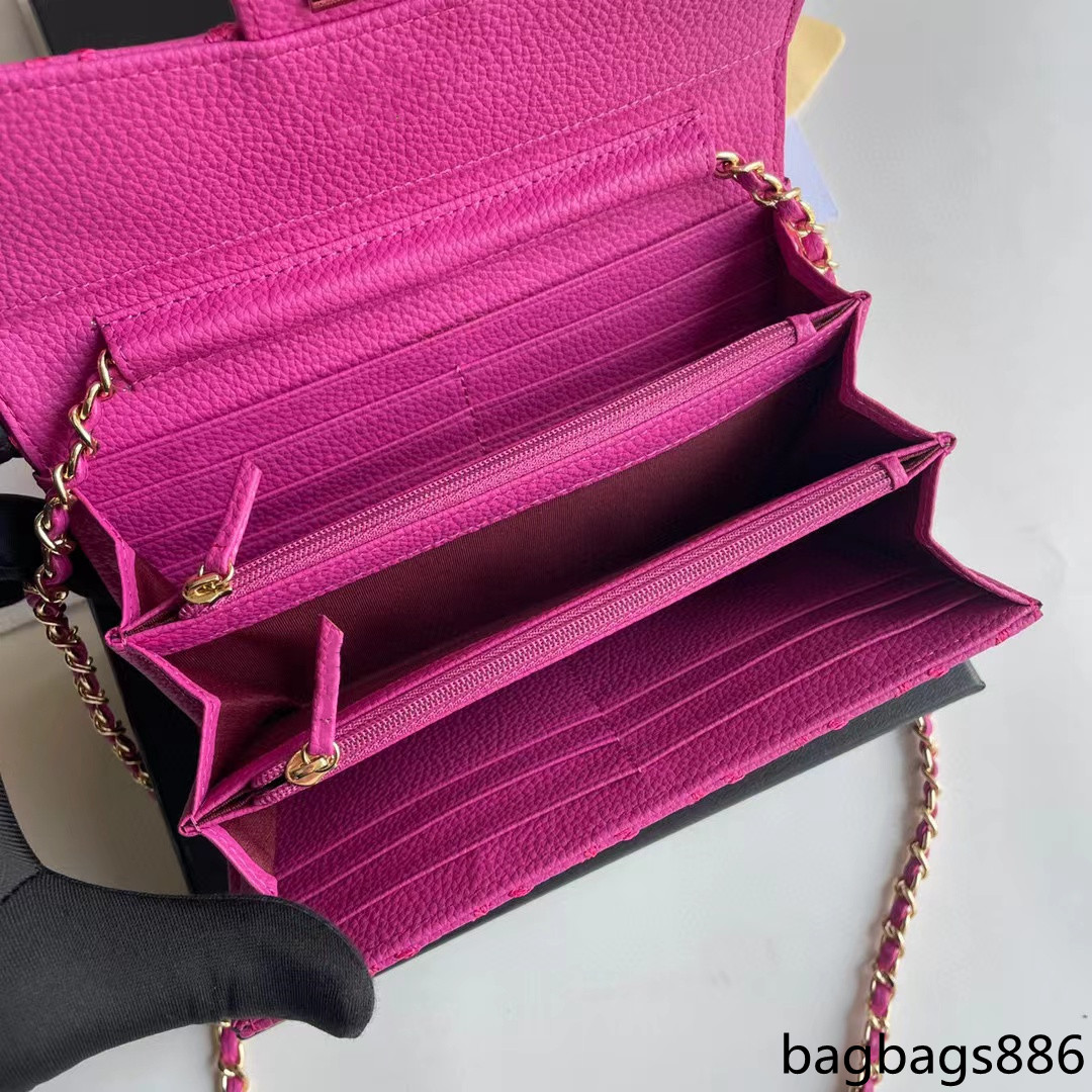 Designers de sacs de mode de luxe de haute qualité caviar luxe multi-fonction titulaires de cartes multicolores dame portefeuille carte haute capacité portefeuille en cuir sac à main en gros