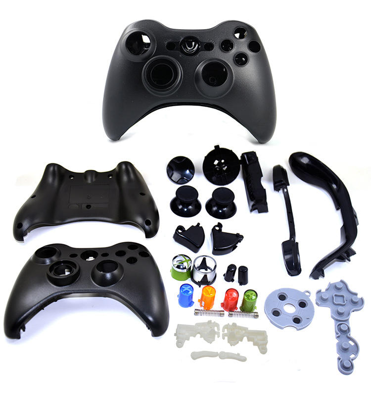 Coque de contrôleur filaire Bouton de réglage complet Coque de remplacement pour accessoires de manette vidéo Xbox 360