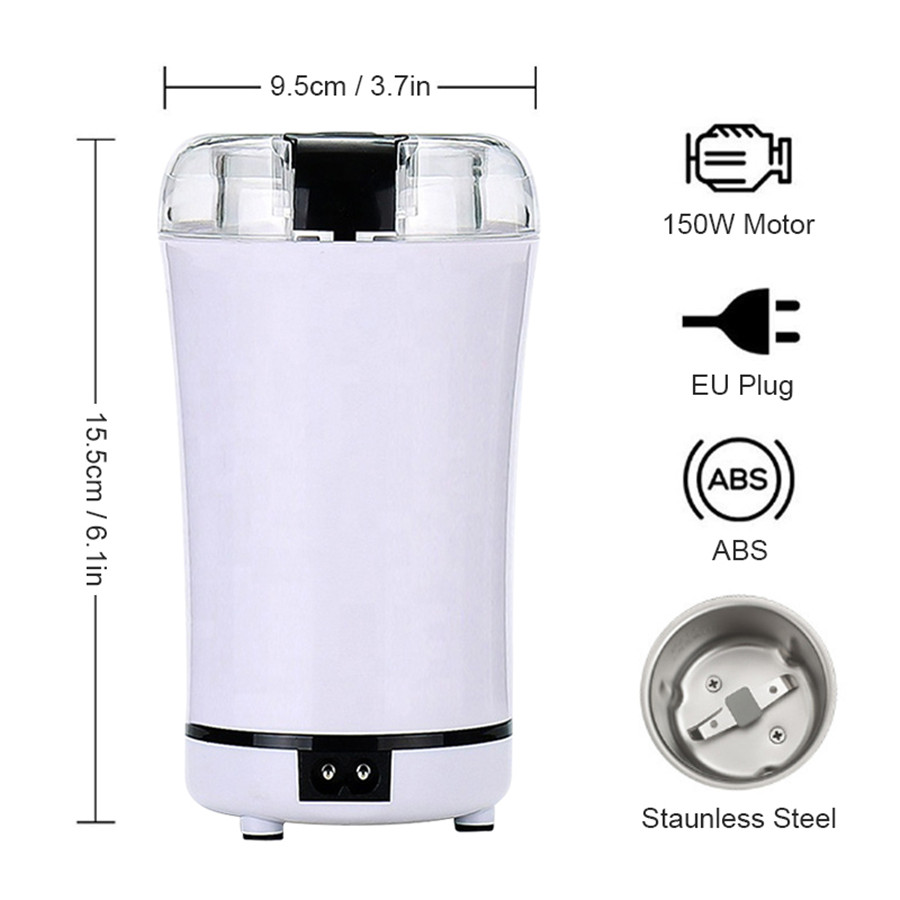 Portable Électrique Café Grain Processeurs Moulin Moulin Cuisine Outil Herbes Sel Poivre Épices Noix Grains Mini Médecine Farine Poudre Broyeur