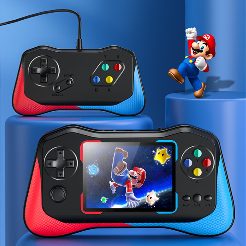 High Quality Portable Game Players 500 In 1 Retro Video Game Console Handheld Portable Color Game Player TV Consola Gaming Consoles AV Output Support Two Players