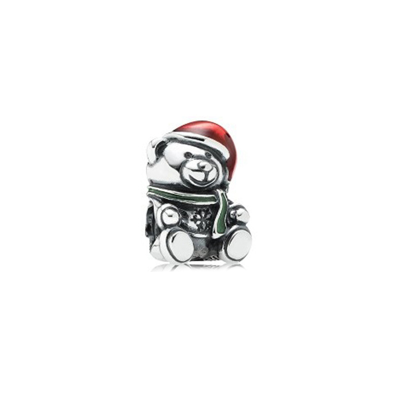 High Quality Sterling Silver Pandora Charm Animal Christmas Snowman Train Gift Box Hanging Beads Suitable for Women Fashion Bracelet Bracelet Necklace Charm Beads