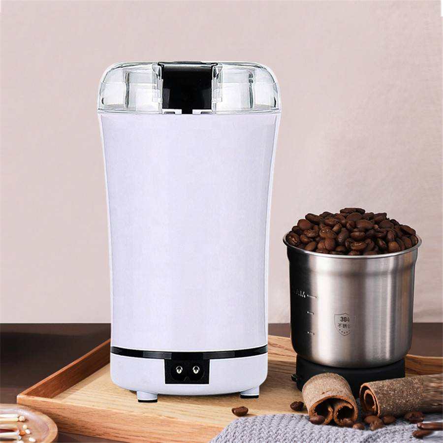Portable Electric Coffee Bean Processors Grinder Mill Kitchen Tool Herbs Salt Pepper Spices Nuts Grains Mini Medicine Flour Powder Crusher