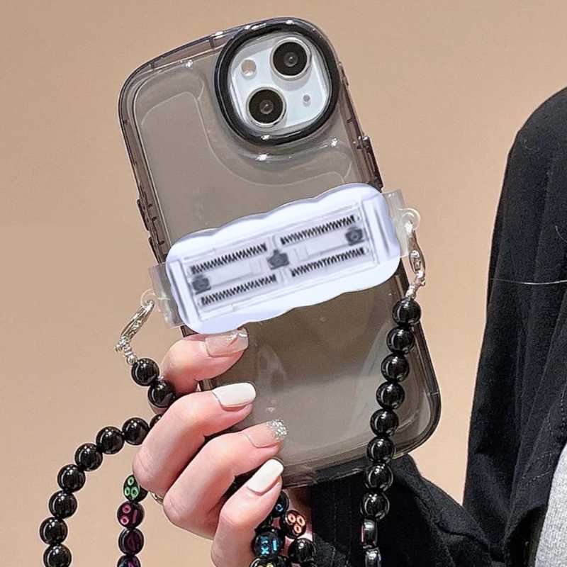 Cell Phone Straps Charms Mobile Crossbody Chain Stand Back Clip Holder Detachable Lanyard Neck Strap for Clear