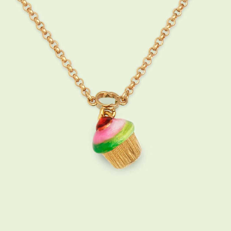 20% off all items 2023 New Luxury High Quality Fashion Jewelry for Double Cute Colorful Cake Simple Folding Necklace Women's Texture INS Hip-hop Sweater Chain