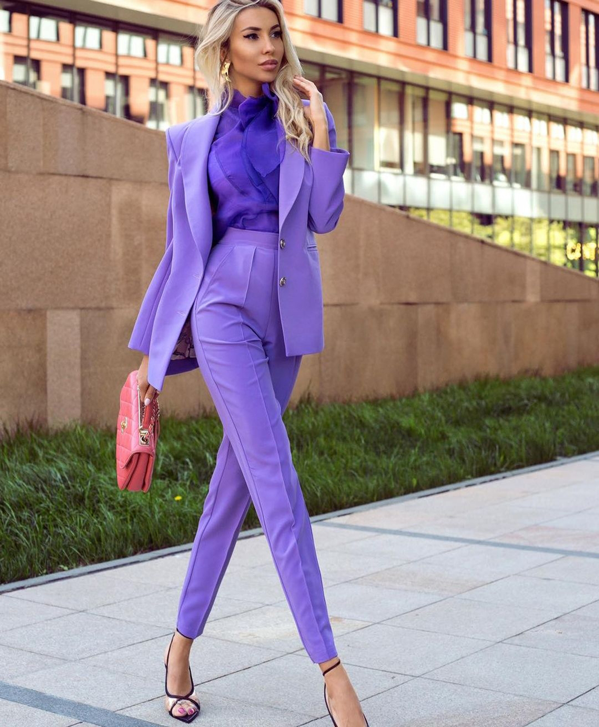 Femmes élégantes costume fomal couleur unie tempérament mince pantalon court deux pièces pour soirée d'affaires