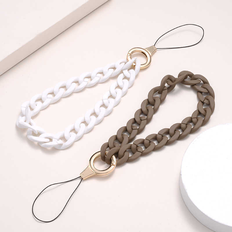 Cell Phone Straps Charms Fashion Mobile Chain Women Girl Telephone Short Lanyard Cellphone Hanging Rope Jewelry Necklace Accessorie