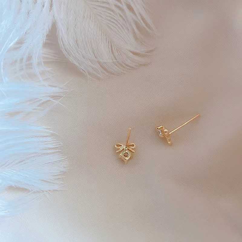 Charme Mini Papillon Boucle D'oreille Pour Femmes Plaqué Argent Tempérament Hypoallergénique Mode Coréenne Boucles D'oreilles Bijoux Accessoires Cadeaux G230307