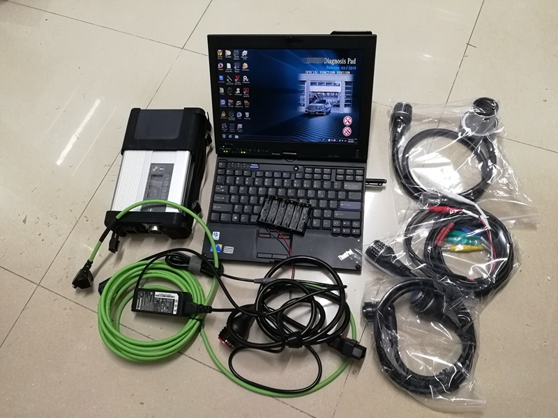 2023 MB C5 Diagnoza narzędzie laptop x201T i7 C5 wifi PK C4 multiplekser SSD SSD Super Compact 5 dla skanera diagnostycznego samochodu MB