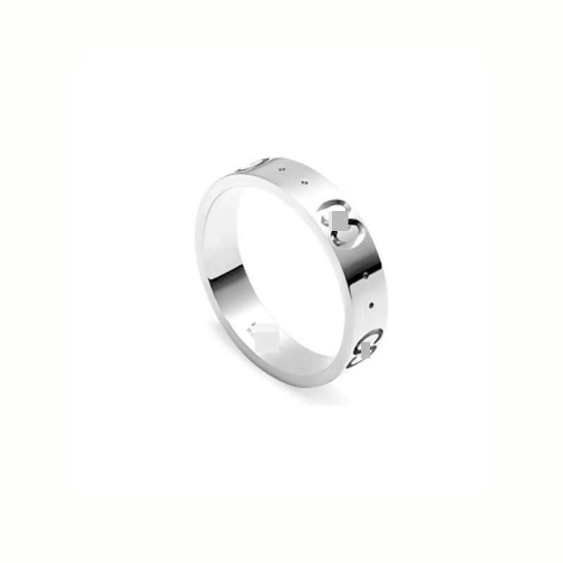 20% korting op alle items 2023 Nieuwe luxe hoogwaardige mode -sieraden voor hoge versie Sterling Silver New Double Personality Trend Family Cadeau Ring