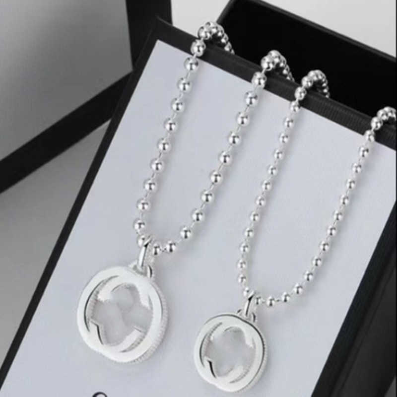 Top designer bijoux fait vieux mâle et femelle elfe clé en argent sterling couple cadeau imbriqué clavicule chandail chaîne