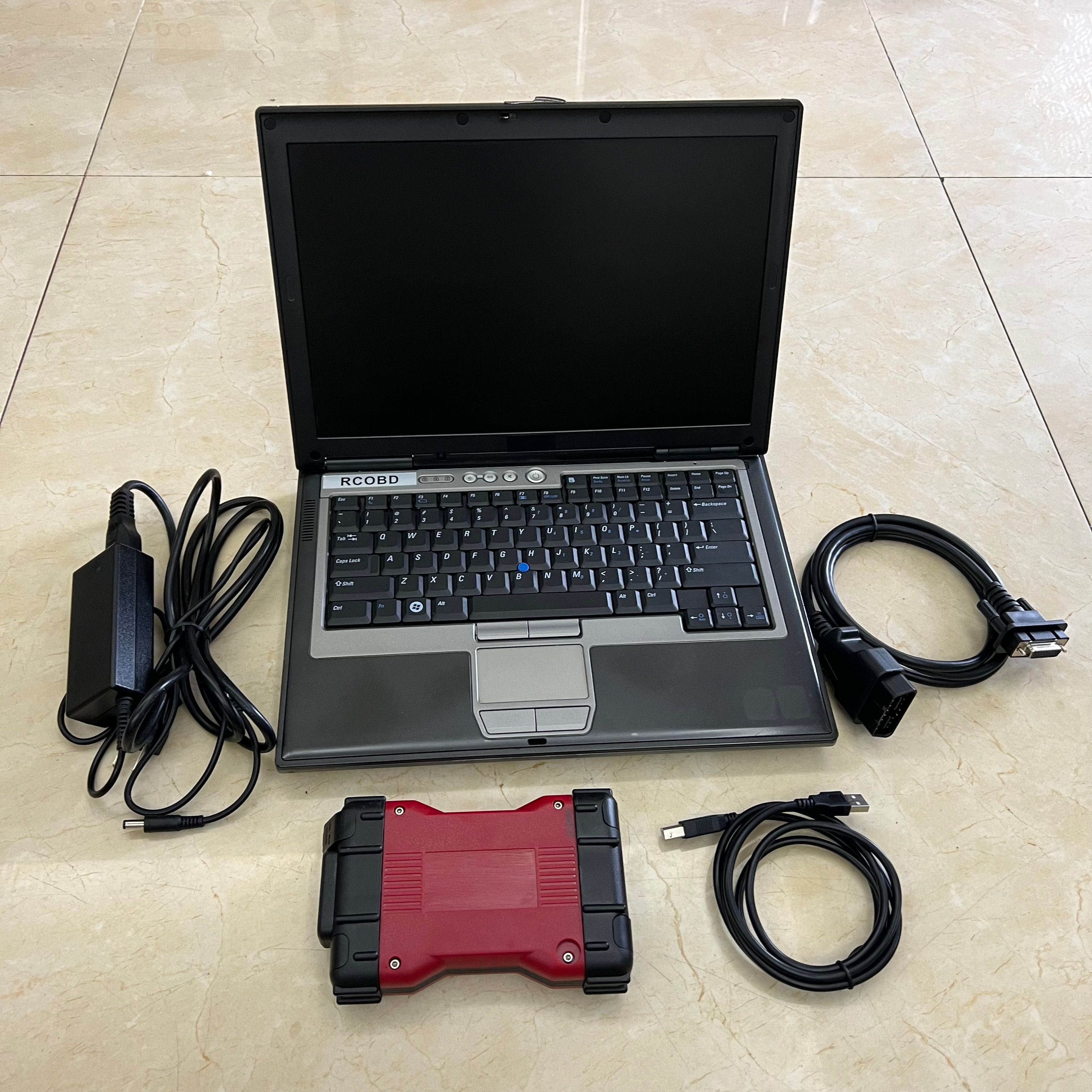 Ferramenta dianóstica para carro vcm 2, com notebook d630, serviço técnico de manutenção automotiva, scanner vcmii obd2 para frd/m-azda