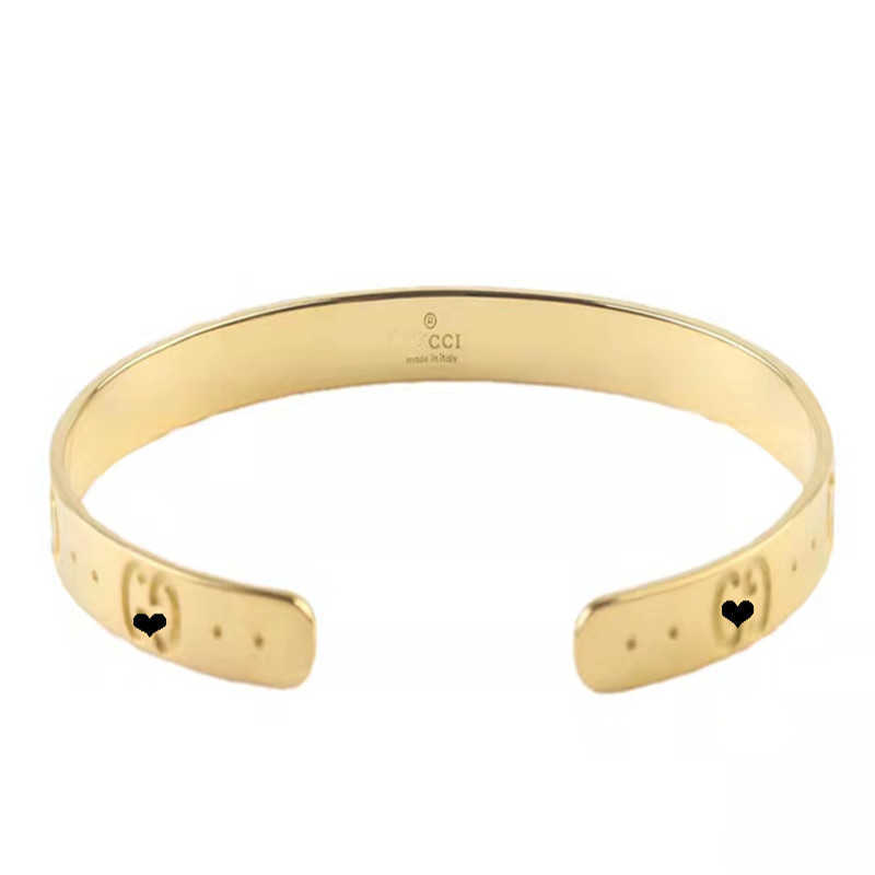 80% korting op 2023 Nieuwe luxe hoogwaardige mode-sieraden voor nieuwe stereo coole stijl armband goud en zilveren tweekleurige liefhebbers