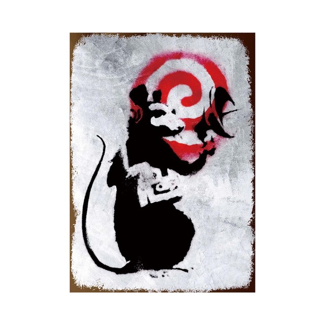 ретро граффити художественный декор металлическая жестяная вывеска плакат уличная настенная живопись любовь маленький мальчик плакат гостиная коридор бар дом индивидуальное украшение размер 30x20 см w02