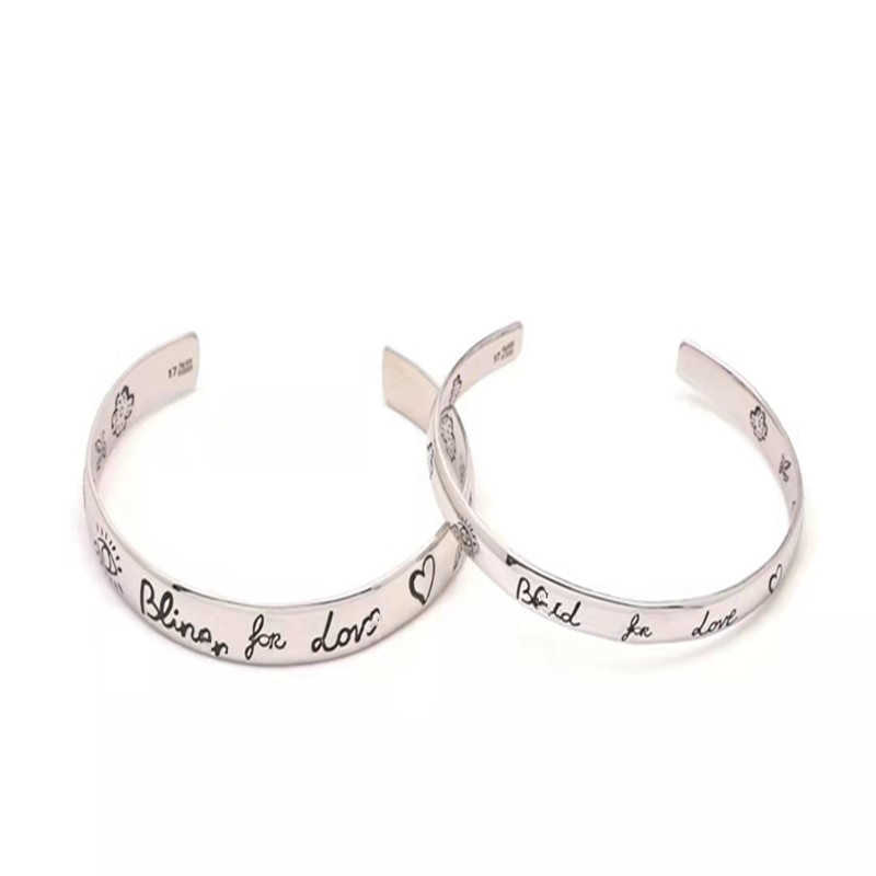 80% OFF 2023 Nouveaux bijoux de mode de haute qualité de luxe pour l'amour en argent Langue de fleur intrépide Bracelet en forme de coeur Même cadeau du couple