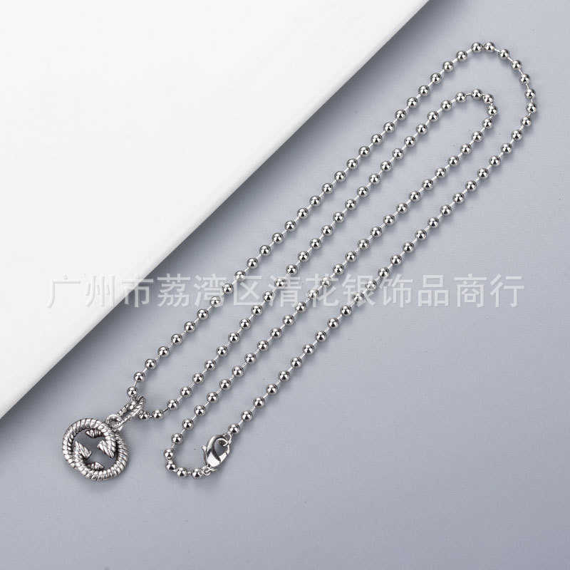 Factory wholesale 2023 New Luxury High Quality Fashion Jewelry for same antique double pattern hip hop Necklace sweater chain new jewelry