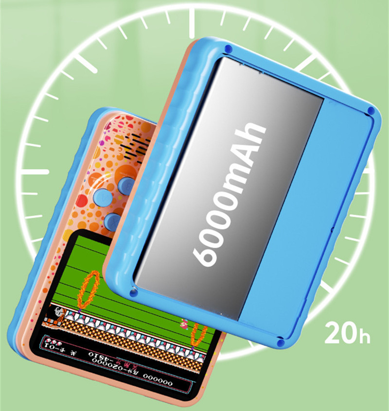 Nouveaux joueurs de jeu portables G6 à deux joueurs 666 en 1 Console de jeu vidéo rétro Portable Lecteur de jeu couleur portable TV Consola Sortie AV avec fonction de chargement de téléphone portable