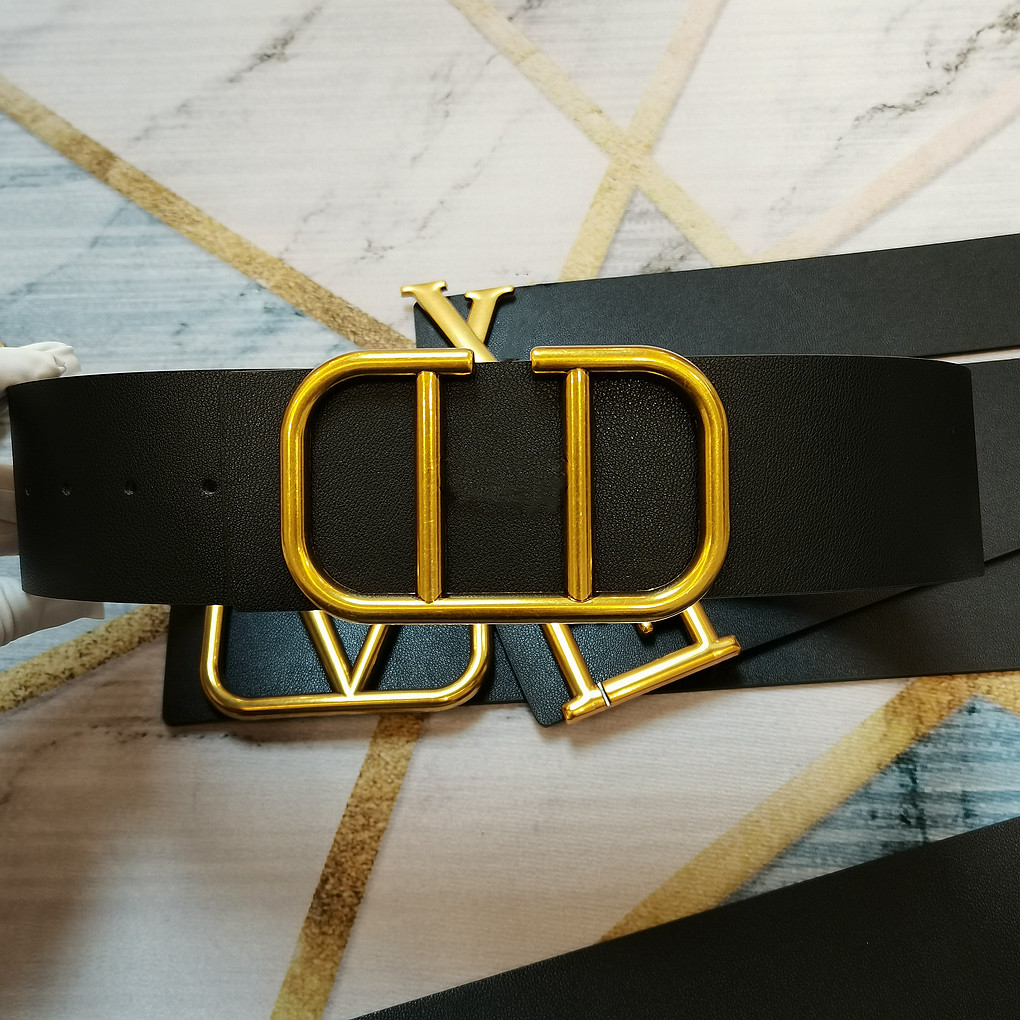 مع Box Woman Luxury Belt Designer Top Belts Big Buckle Belt Fashion Width Width 7cm Belts Whole261m