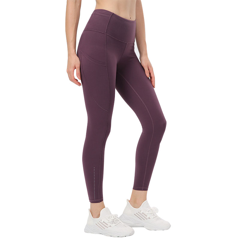 yogabroeken voor vrouw outfit hoge taille pocket leggings licht leggings sweet-up perzik heup fitness broek dames lopen trainingsbroek velafeel