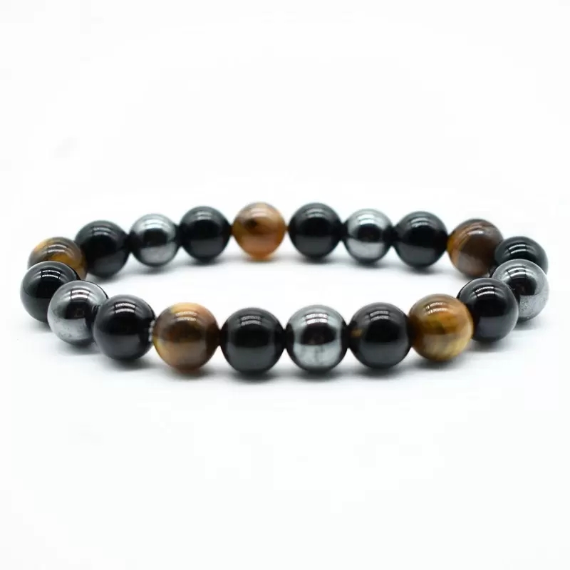 Fios de moda de 8 mm contas Bracelete Luxo Cura natural Cristal Crystal Mulheres homens Meninas feitas de pedras preciosas de pedras preciosas jóias de pulseiras redondas