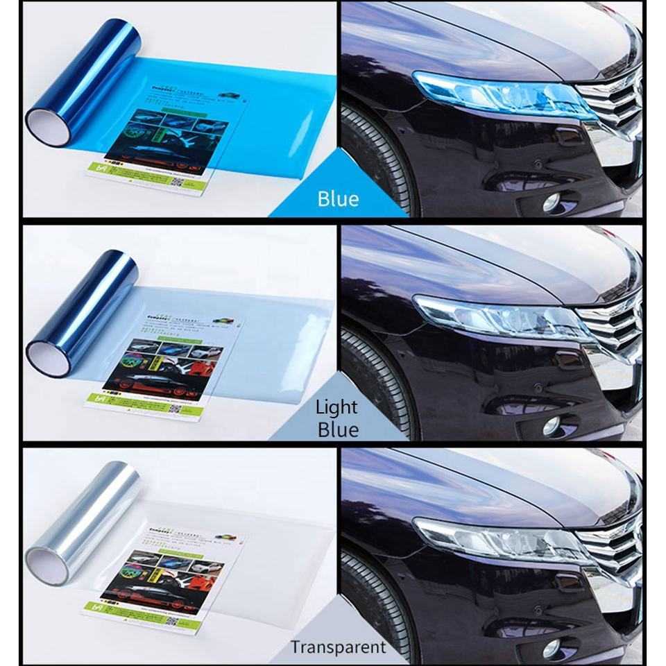 New 30*60cm Car Light Headlight Taillight Tint Vinyl Film Sticker Sheet Fog Light Rear Lamp Matt Smoke Film