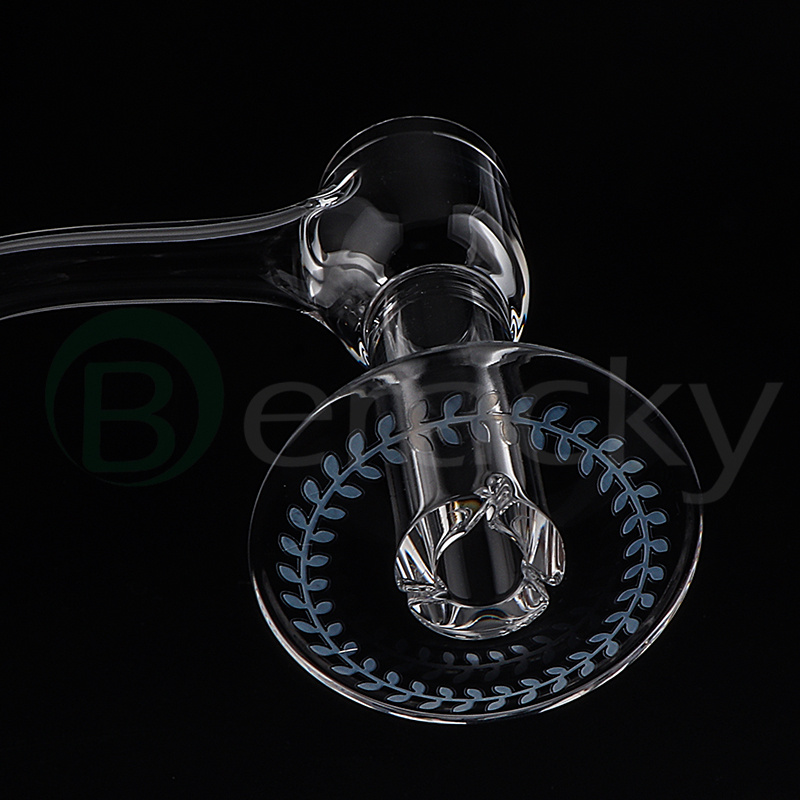 Clou de banger de quartz de fumée de Terp Slurper de bord biseauté par soudure complète pour le tuyau capiteux de bong de plate-forme de Dab