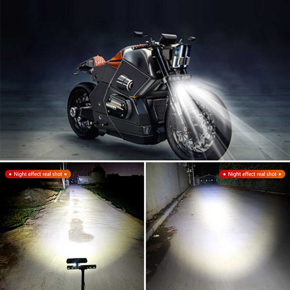 New 6led Motorcycle Headlight Drl Flash Auxiliary Lamp High Brightness Vehicle Electric Scooters Modified Arws