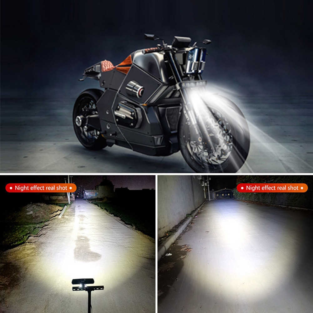 新しい6LEDモーターサイクルヘッドライトDRLフラッシュ補助ランプ高輝度車両電気スクーター修正ARW