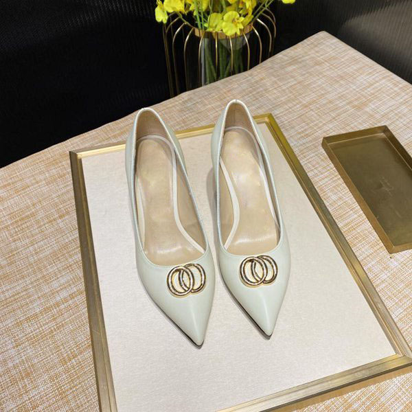 New dress shoes women high heels Stiletto heels sandals women casual shoes black white metal buckle designer women spring summer shoes size 35-41