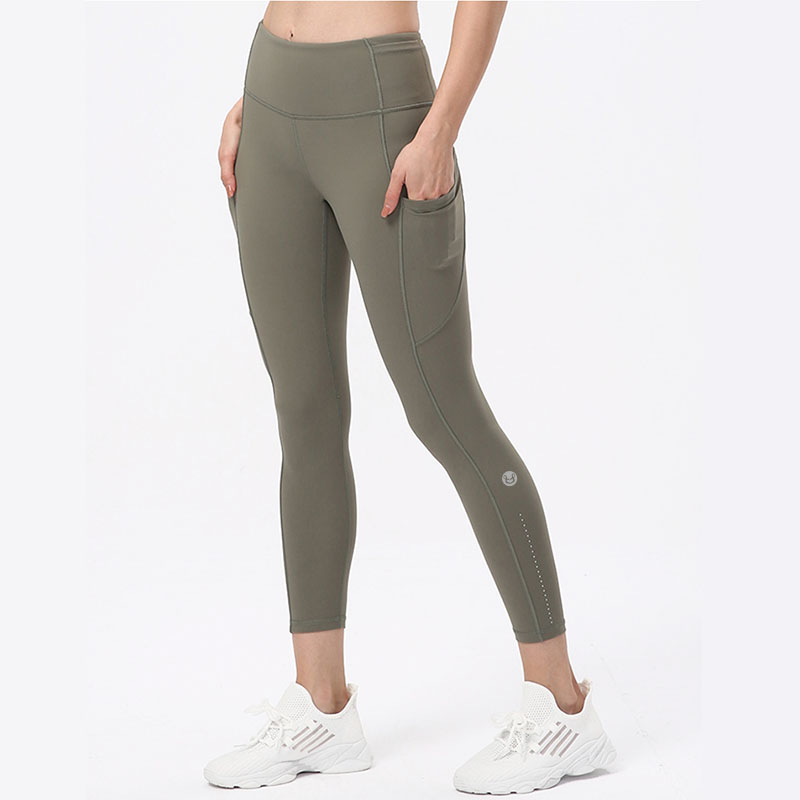 yogabroeken voor vrouw outfit hoge taille pocket leggings licht leggings sweet-up perzik heup fitness broek dames lopen trainingsbroek velafeel