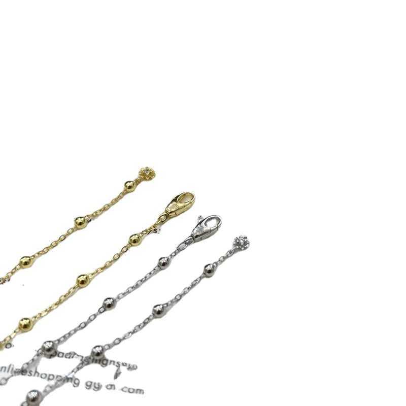 70% korting op 2023 Nieuwe luxe hoogwaardige mode -sieraden voor nieuwe zilveren dubbele kleine maisy volledige diamanten ketting koude windtrui ketting sleutelbeen