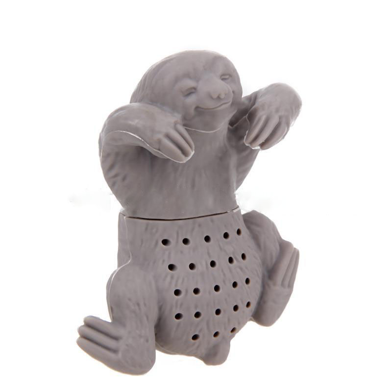 Creative Silicone Tea Infuser Safety Tea Bag Strainer Cute Bradypod Shape Home Kitchen Bar Filter