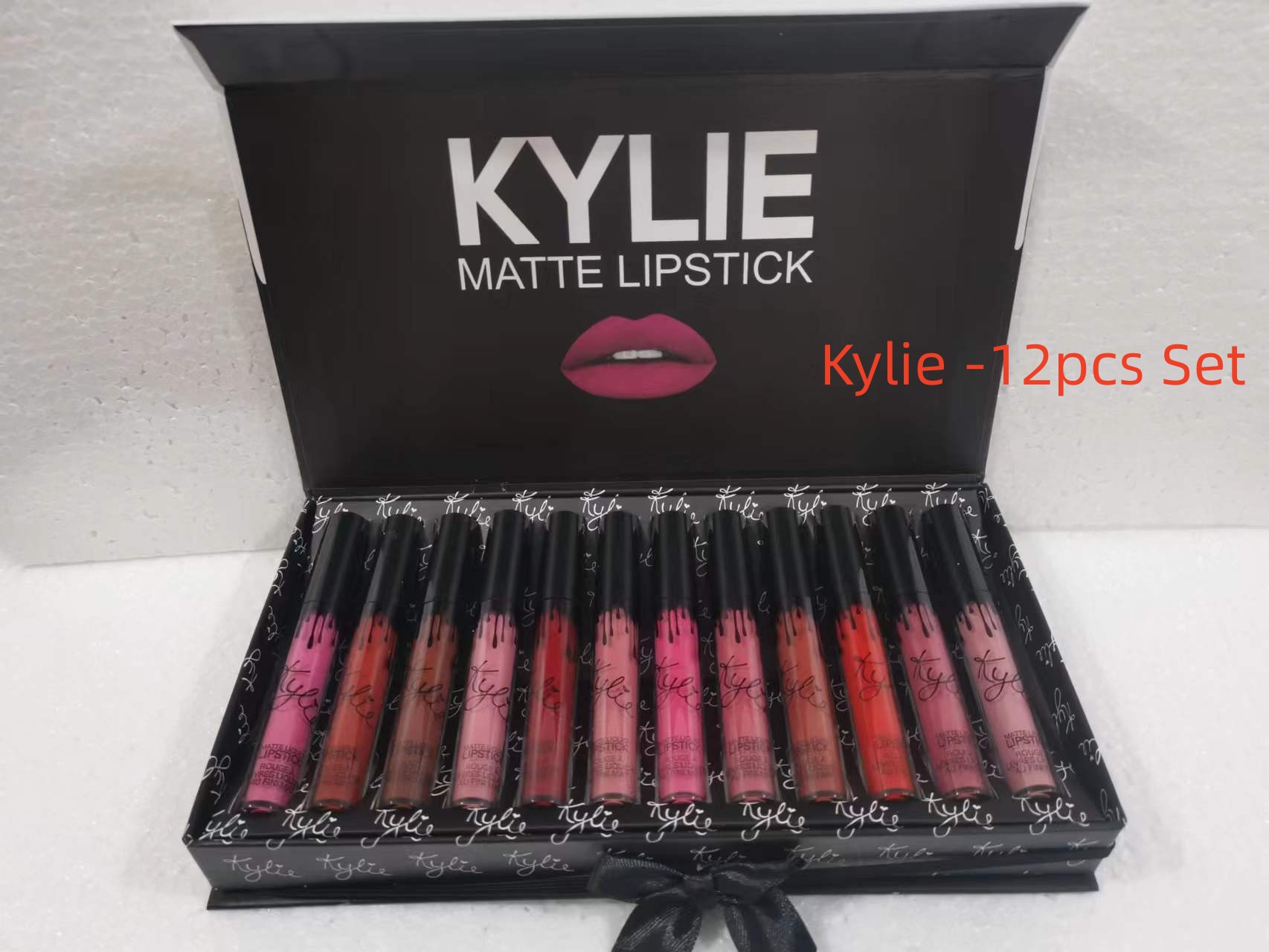 16st set matt läppglans flytande läppstift non-stick cup lipgloss makeup costmetics kit